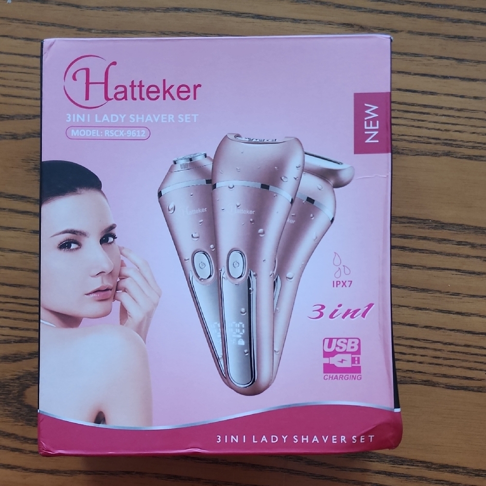 Hatteker 3 In 1 Lady Shaver Set